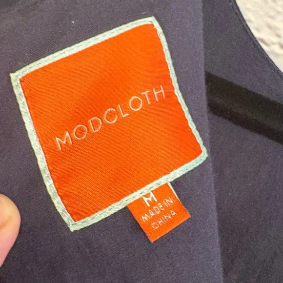 ModCloth Fit & Flare Dress in Navy Blue 💙 - Picture 9 of 9